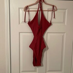AMERICAN EAGLE RED ONE PIECE SWIMSUIT!!!